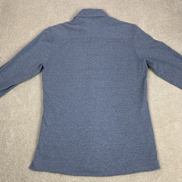 The Savile Row Shirt Mens 15.5 Button Comfort Knit Slim Fit Casual Stretch Gray - Picture 6 of 15